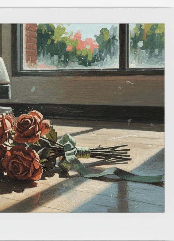 Abandoning the Fabric Roses — print by Hilda Prosser — MODULAR · 13 × 18 cm limited edition of 10