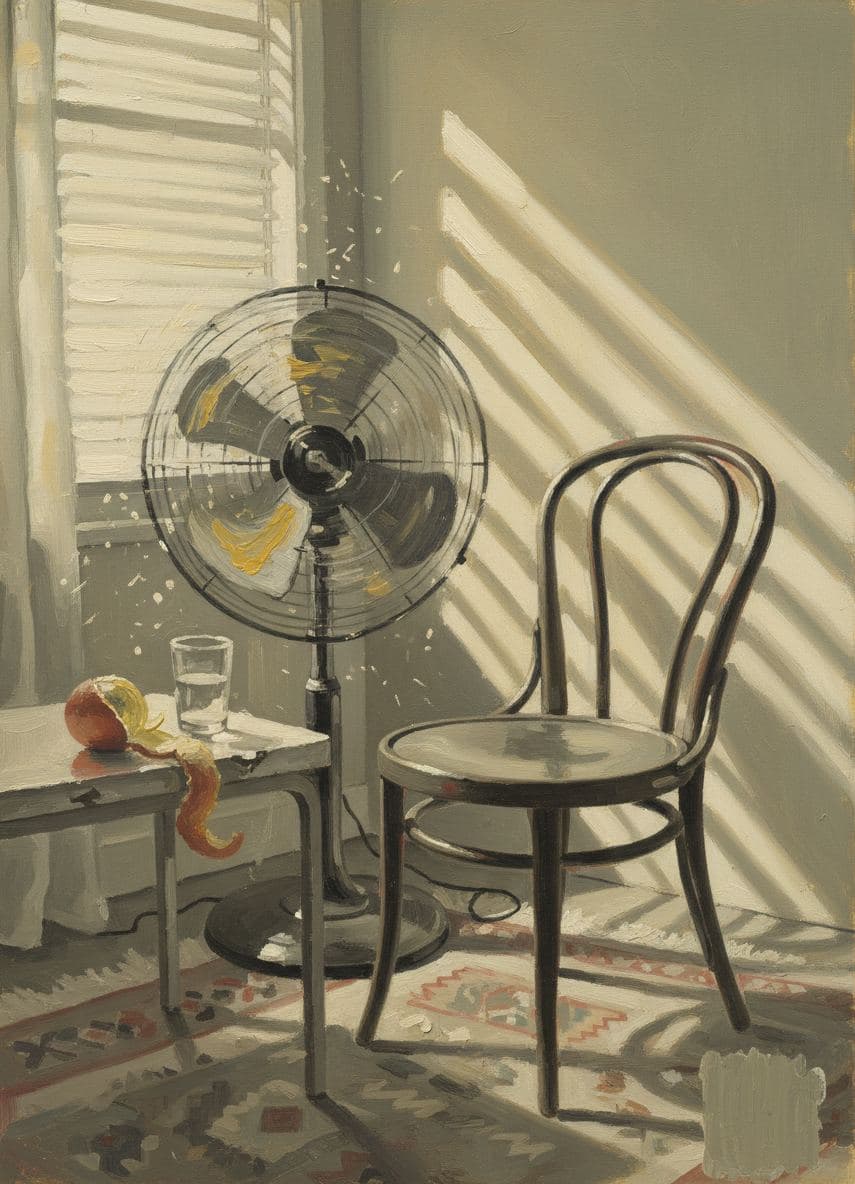 Amelie Persists in the Heat — painting by Rafał Zborowski — MODULAR · a one-of-a-kind original