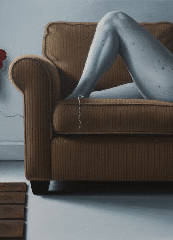 Anya Arranges the Hibiscus — abstract work by Stefan Tannhäuser — MODULAR · 13 × 18 cm limited edition of 10