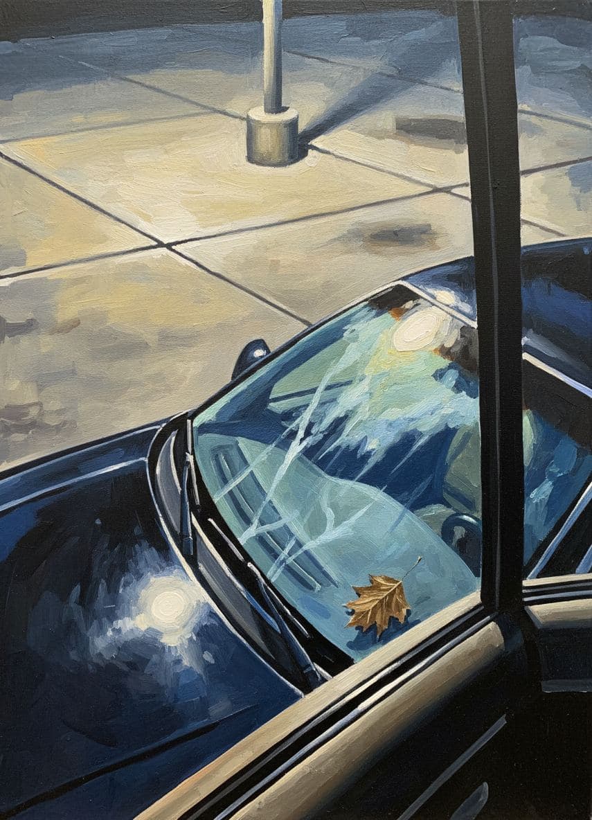 asphalt heat, frozen memory — abstract work by Viktor Eklund — MODULAR · a one-of-a-kind original