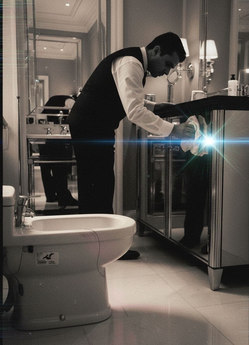Bidet in the Luxury Suite — abstract work by Stefan Tannhäuser — MODULAR · a one-of-a-kind original