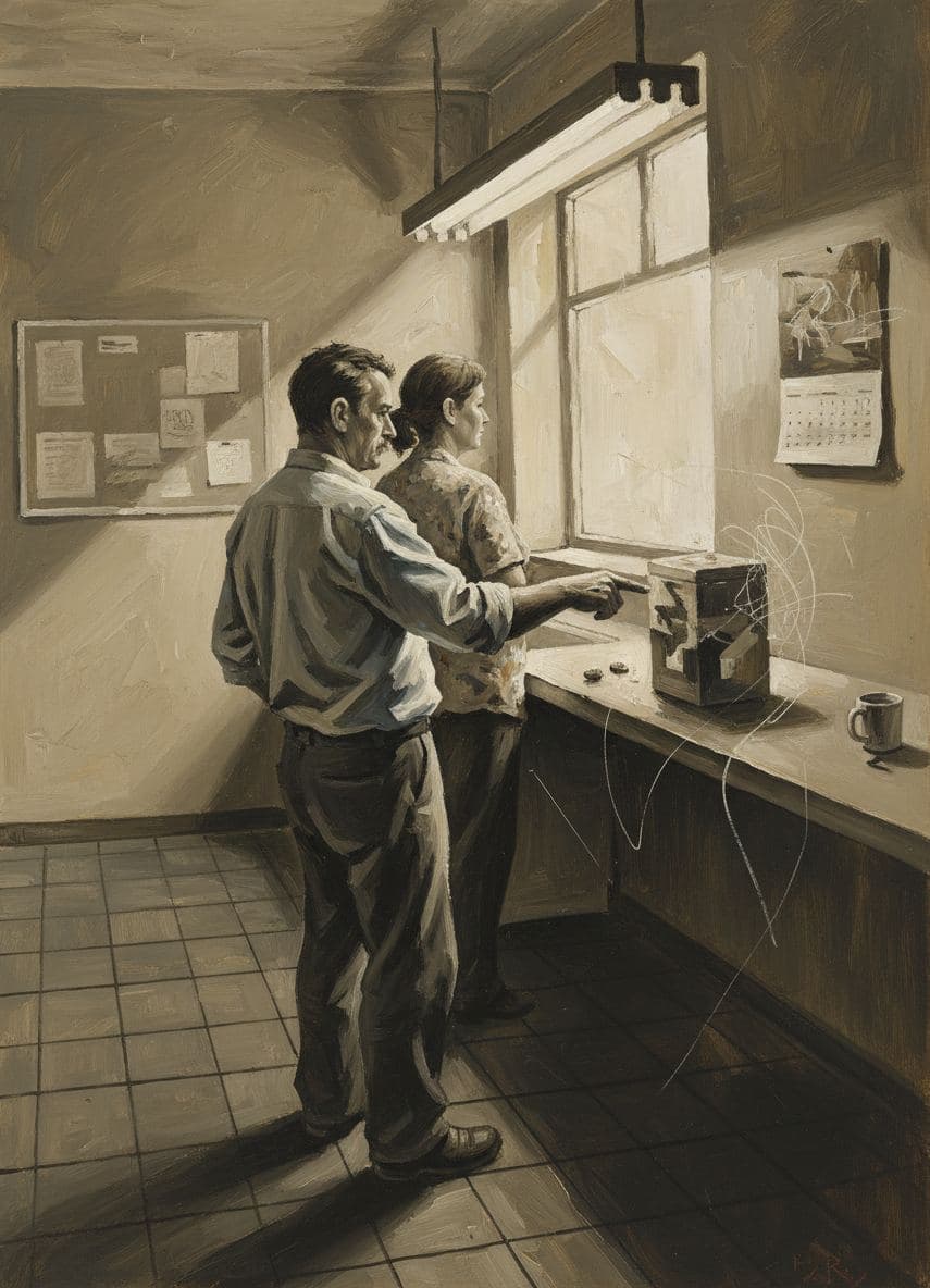 Break Room with Stale Air — abstract work by Stefan Tannhäuser — MODULAR · a one-of-a-kind original