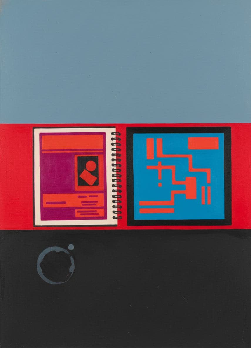 Brenda Anticipates the Call — abstract work by Viktor Eklund — MODULAR · a one-of-a-kind original