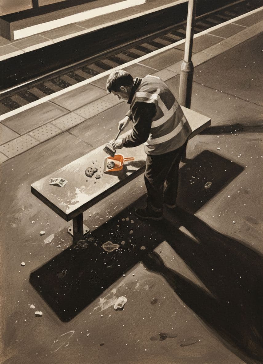 Bristol Brushing the Crumb — abstract work by Stefan Tannhäuser — MODULAR · a one-of-a-kind original