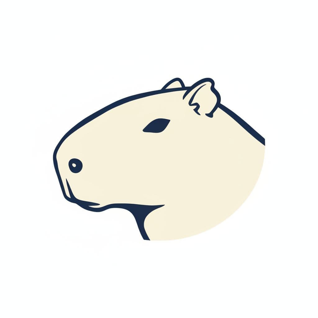 bus stop capybara — print by Wenfeng Lu — MODULAR · a one-of-a-kind original
