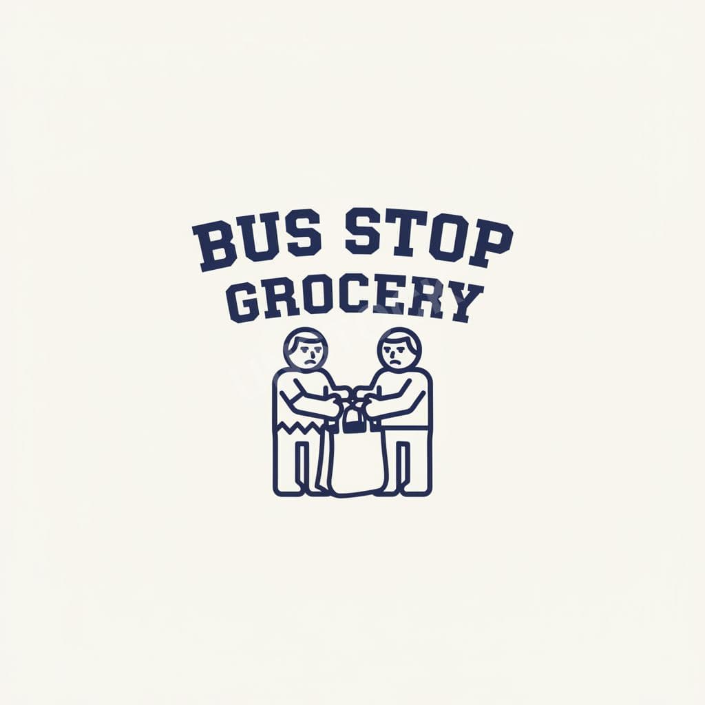 bus stop grocery serious — Kevin Mooneyham · MODULAR one-of-a-kind original