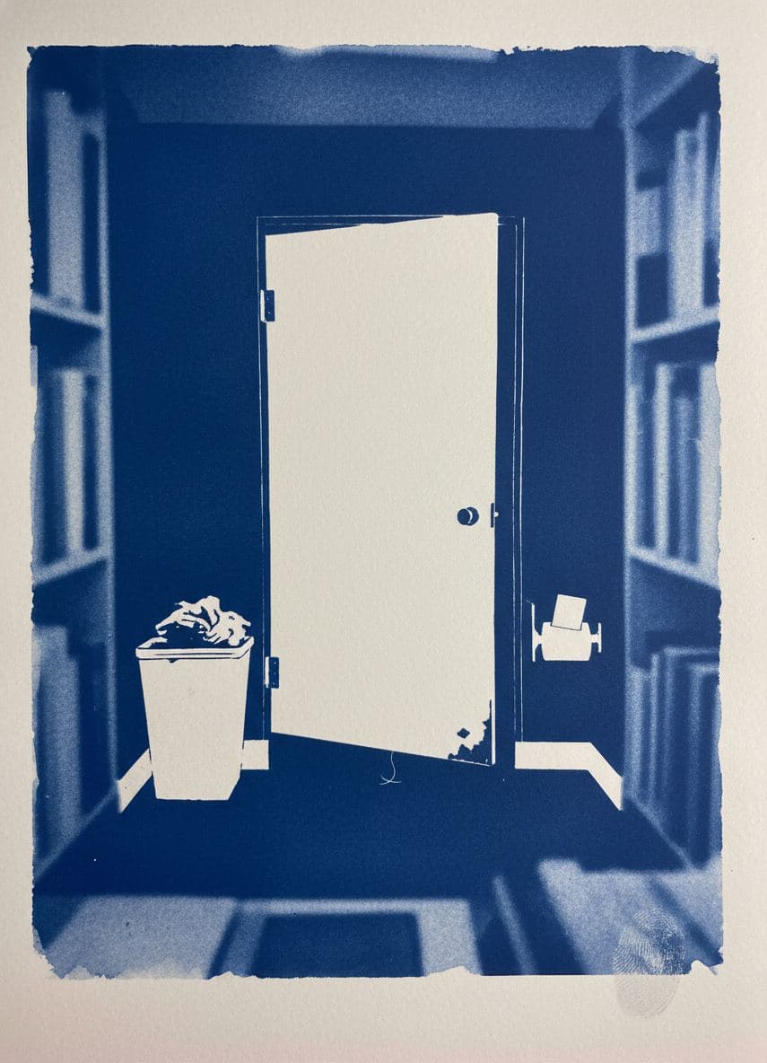 Business Card in the Stall — abstract work by Viktor Eklund — MODULAR · a one-of-a-kind original
