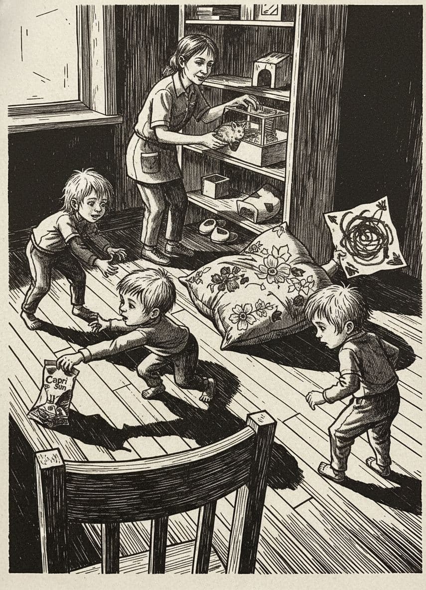 Capri Sun by the Baseboard — print by Anya Pietrowski — MODULAR · 13 × 18 cm limited edition of 10