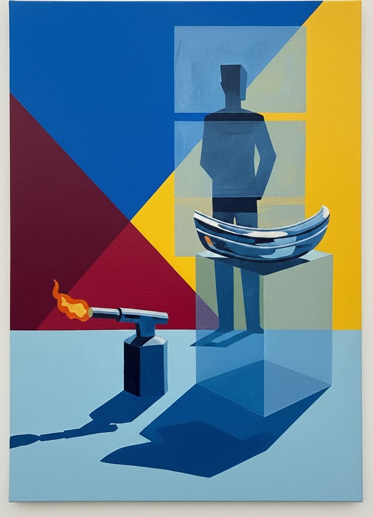 Car Showroom with a Smudge — abstract work by Viktor Eklund — MODULAR · a one-of-a-kind original