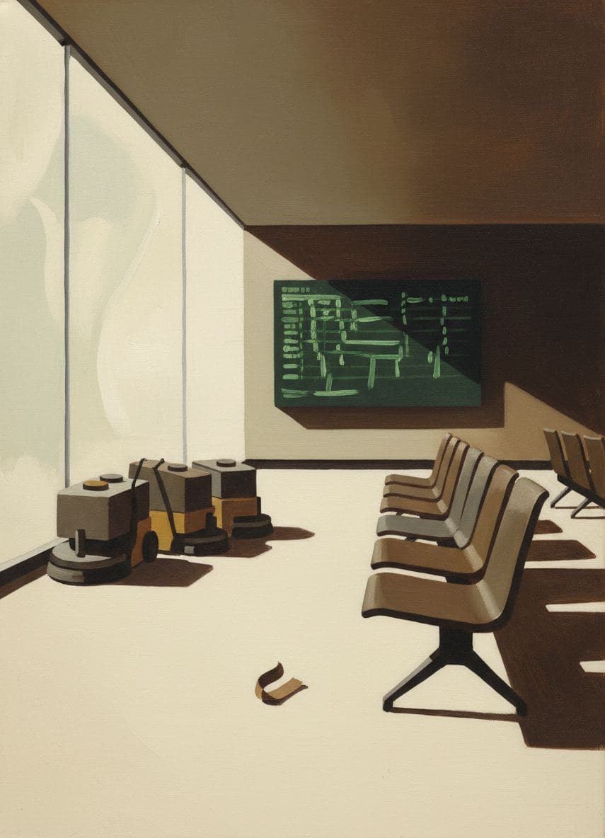 Chen Discovers the Ticket — abstract work by Viktor Eklund — MODULAR · a one-of-a-kind original