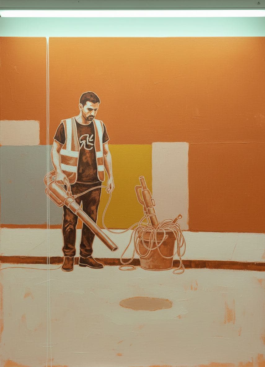 Clearing the Clippings — abstract work by Saskia Vandenberg — MODULAR · a one-of-a-kind original