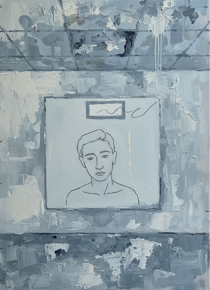 cold light, public mirror — abstract work by Stefan Tannhäuser — MODULAR · a one-of-a-kind original