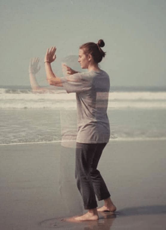Damp Sand Tai Chi — photograph by Yuri Petrenko — MODULAR · 13 × 18 cm limited edition of 10