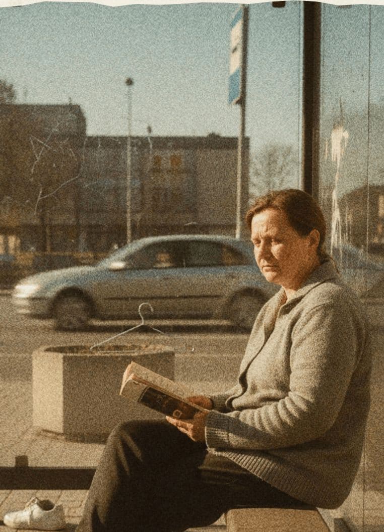 Dana Waiting at Dusk — photograph by Yuri Petrenko — MODULAR · 13 × 18 cm limited edition of 10