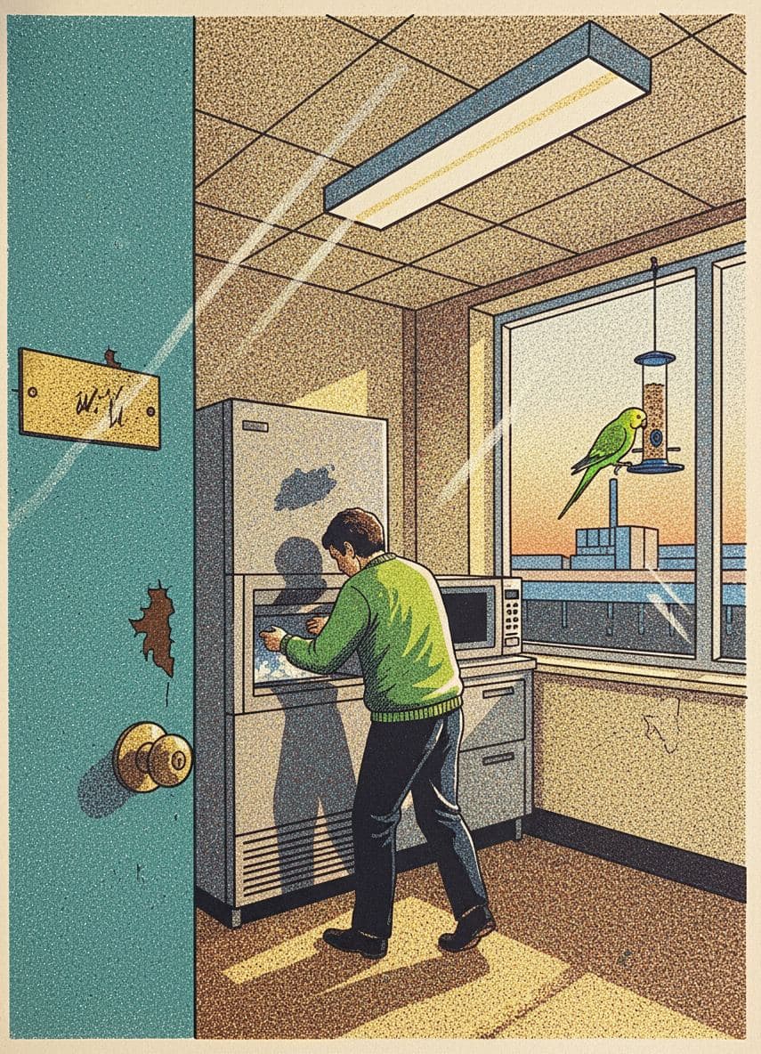 dawn on a quiet machine — print by Yuko Shimizu-Tachibana — MODULAR · a one-of-a-kind original