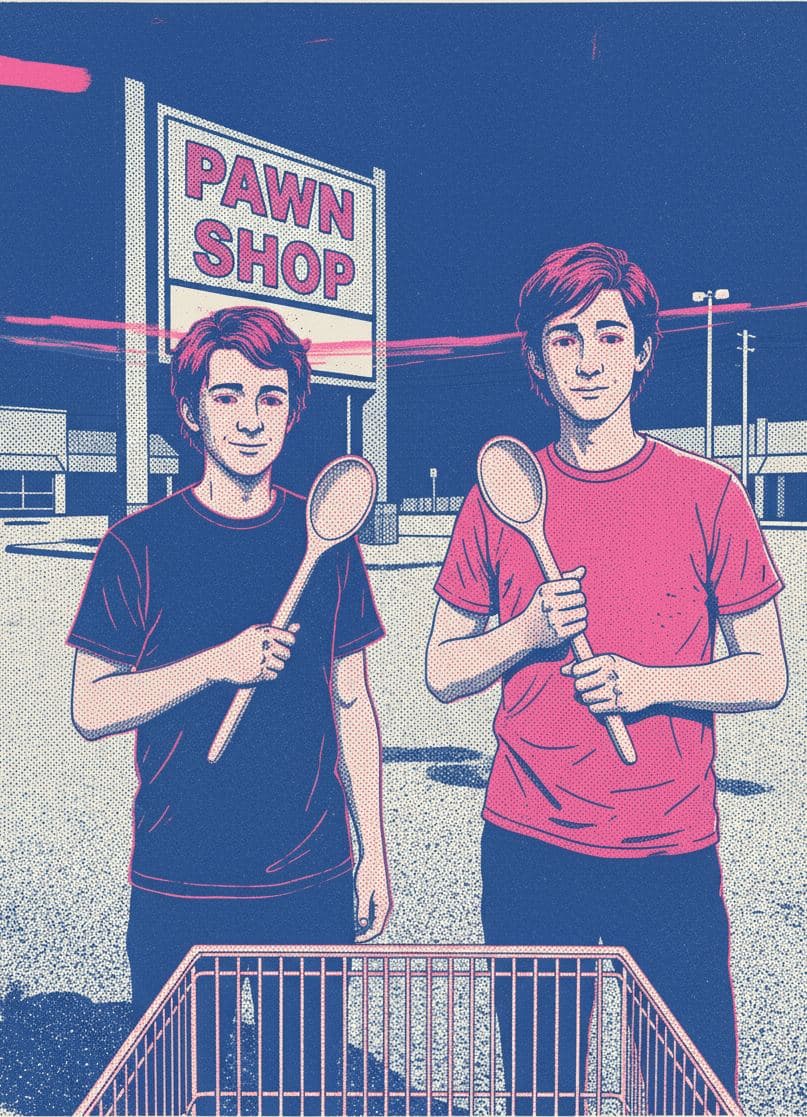 dawn's early joust — print by Anya Pietrowski — MODULAR · 13 × 18 cm limited edition of 10