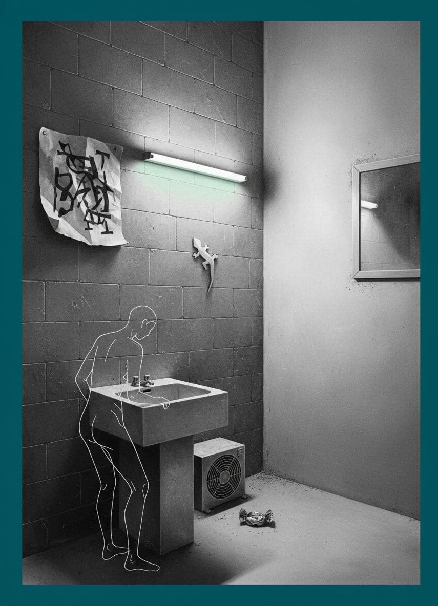 desert's echo at 2am — abstract work by Stefan Tannhäuser — MODULAR · a one-of-a-kind original