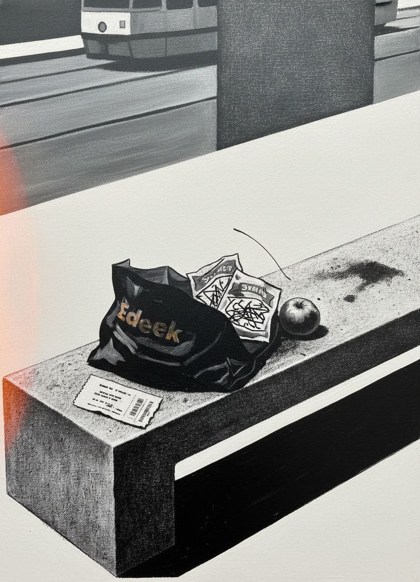 Deutz Tram Stop Detritus — abstract work by Viktor Eklund — MODULAR · a one-of-a-kind original