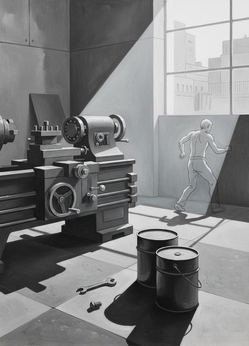Dissecting the Metal Lathe — abstract work by Viktor Eklund — MODULAR · a one-of-a-kind original