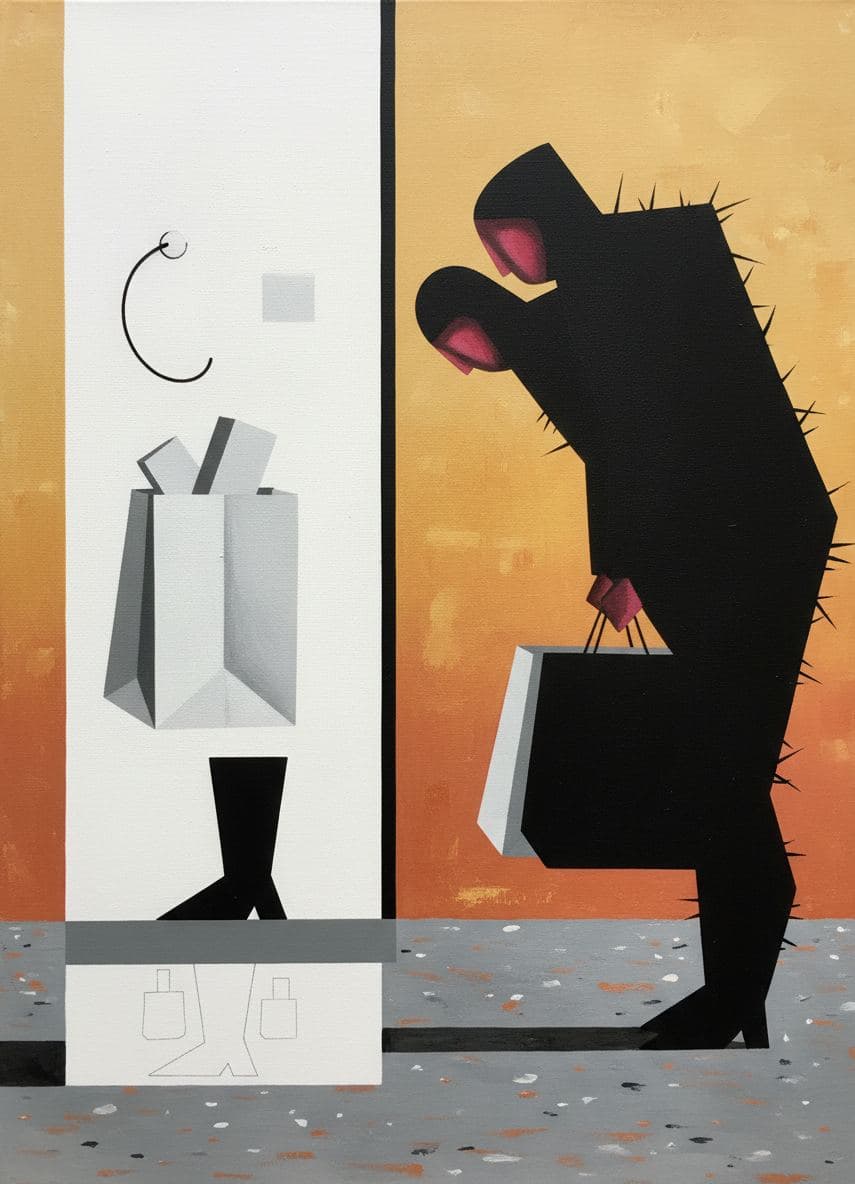Don't Just Stand There — abstract work by Saskia Vandenberg — MODULAR · a one-of-a-kind original