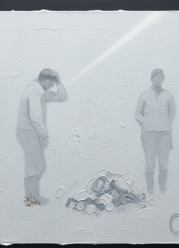 Don't Tell Your Father — abstract work by Viktor Eklund — MODULAR · 13 × 18 cm limited edition of 10