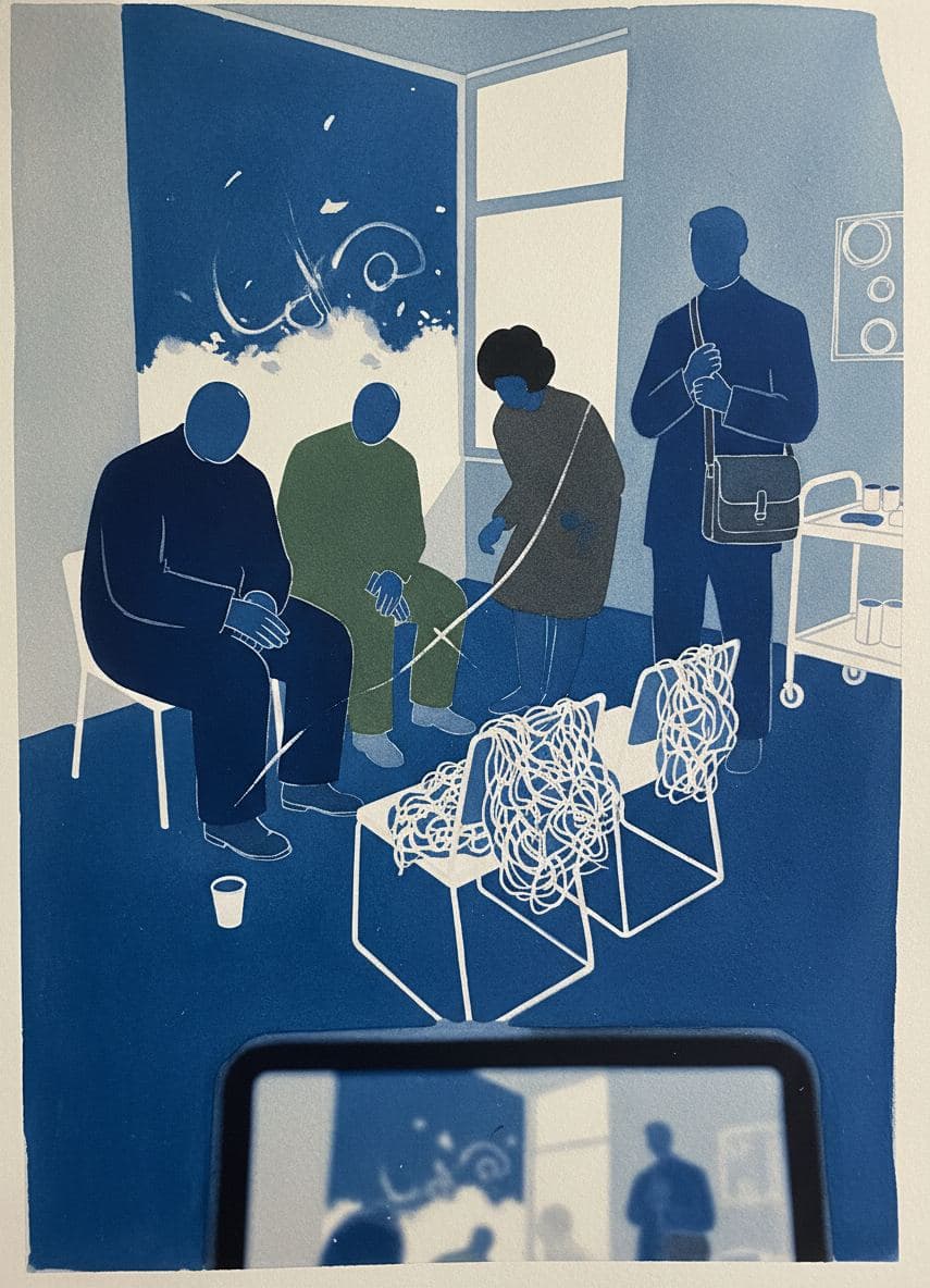 Don't Tell Your Father — abstract work by Saskia Vandenberg — MODULAR · a one-of-a-kind original
