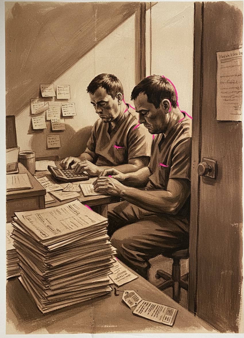 Dr. Comparing the Prices — painting by Wenfeng Lu — MODULAR · a one-of-a-kind original