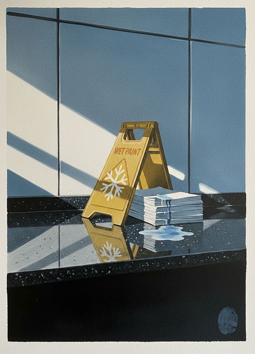 Dropping the Barricade — abstract work by Stefan Tannhäuser — MODULAR · a one-of-a-kind original
