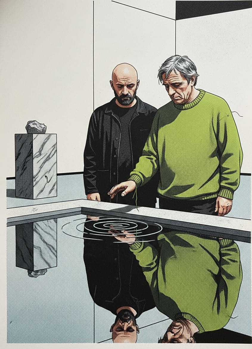 Dropping the Stone — print by Hilda Prosser — MODULAR · a one-of-a-kind original