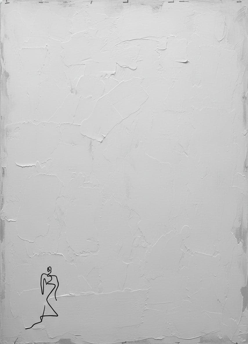 Echoes in Tarnished Silver — abstract work by Stefan Tannhäuser — MODULAR · a one-of-a-kind original