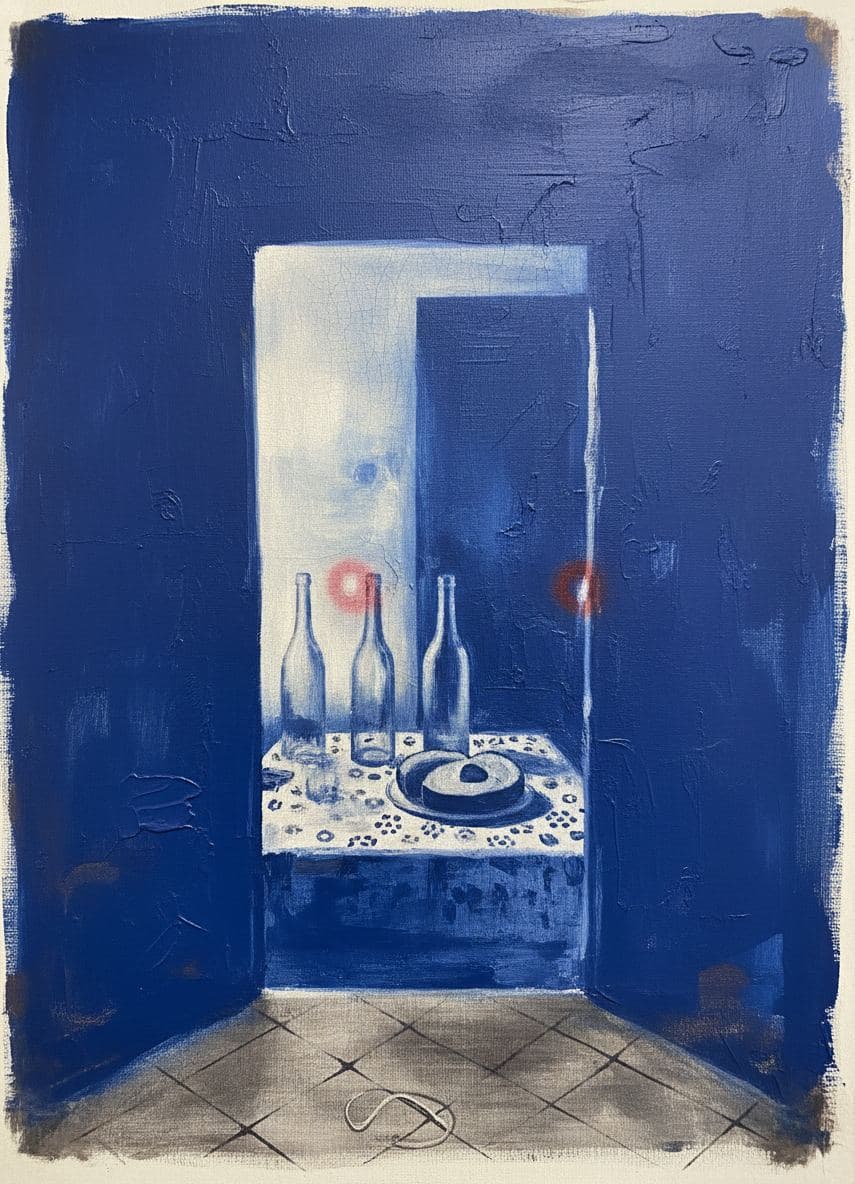 echoes of carols and cava — abstract work by Saskia Vandenberg — MODULAR · a one-of-a-kind original