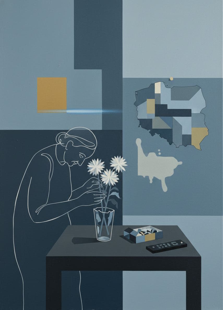 Finding a New Place — abstract work by Stefan Tannhäuser — MODULAR · a one-of-a-kind original