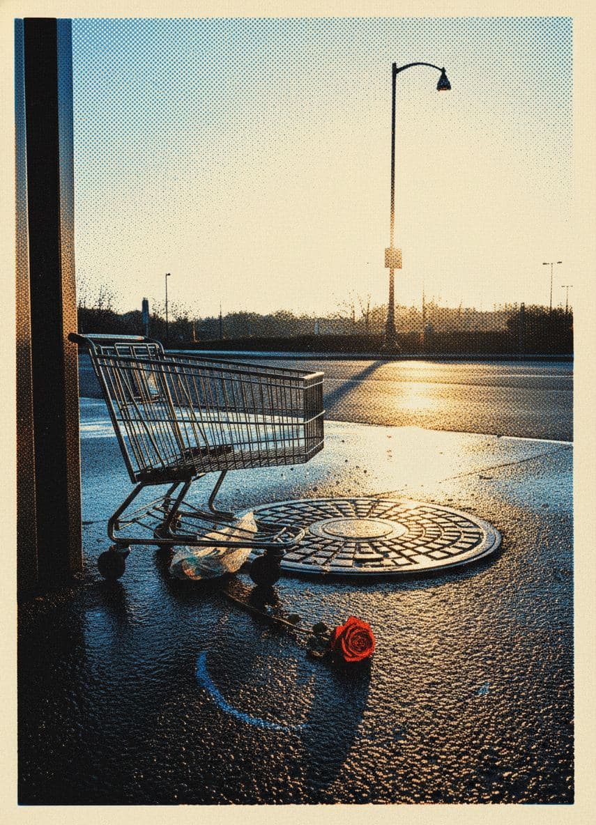 Finding a Rose on Asphalt — print by Anya Pietrowski — MODULAR · a one-of-a-kind original