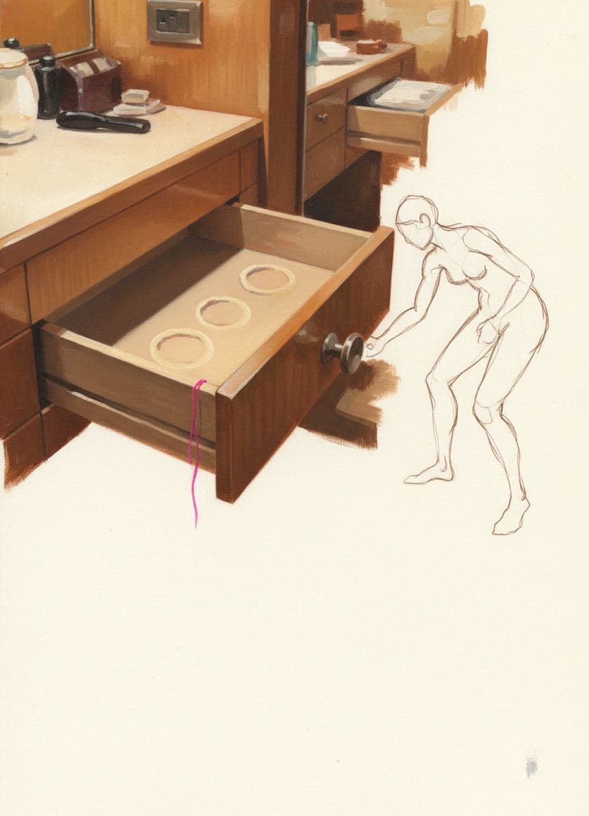Finding Water Rings — painting by Rafał Zborowski — MODULAR · a one-of-a-kind original