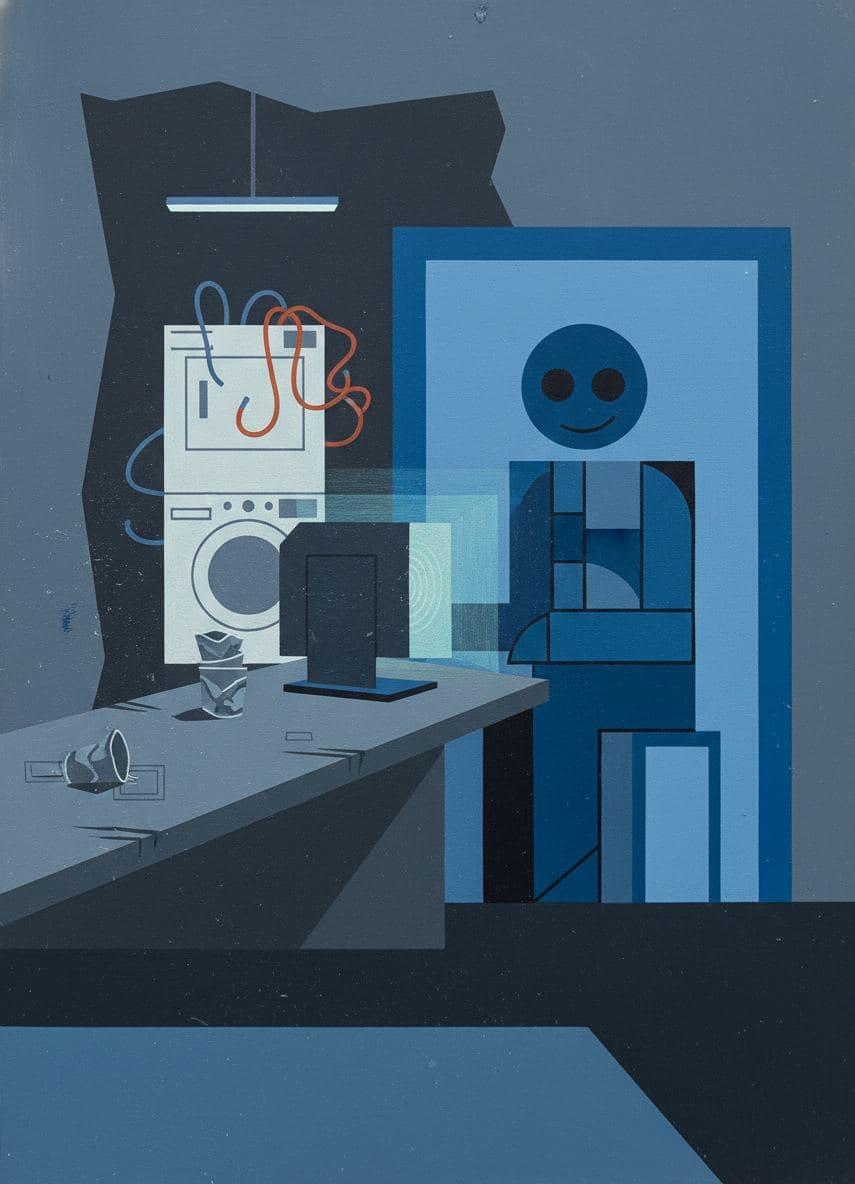 Finishing the Build — abstract work by Viktor Eklund — MODULAR · a one-of-a-kind original