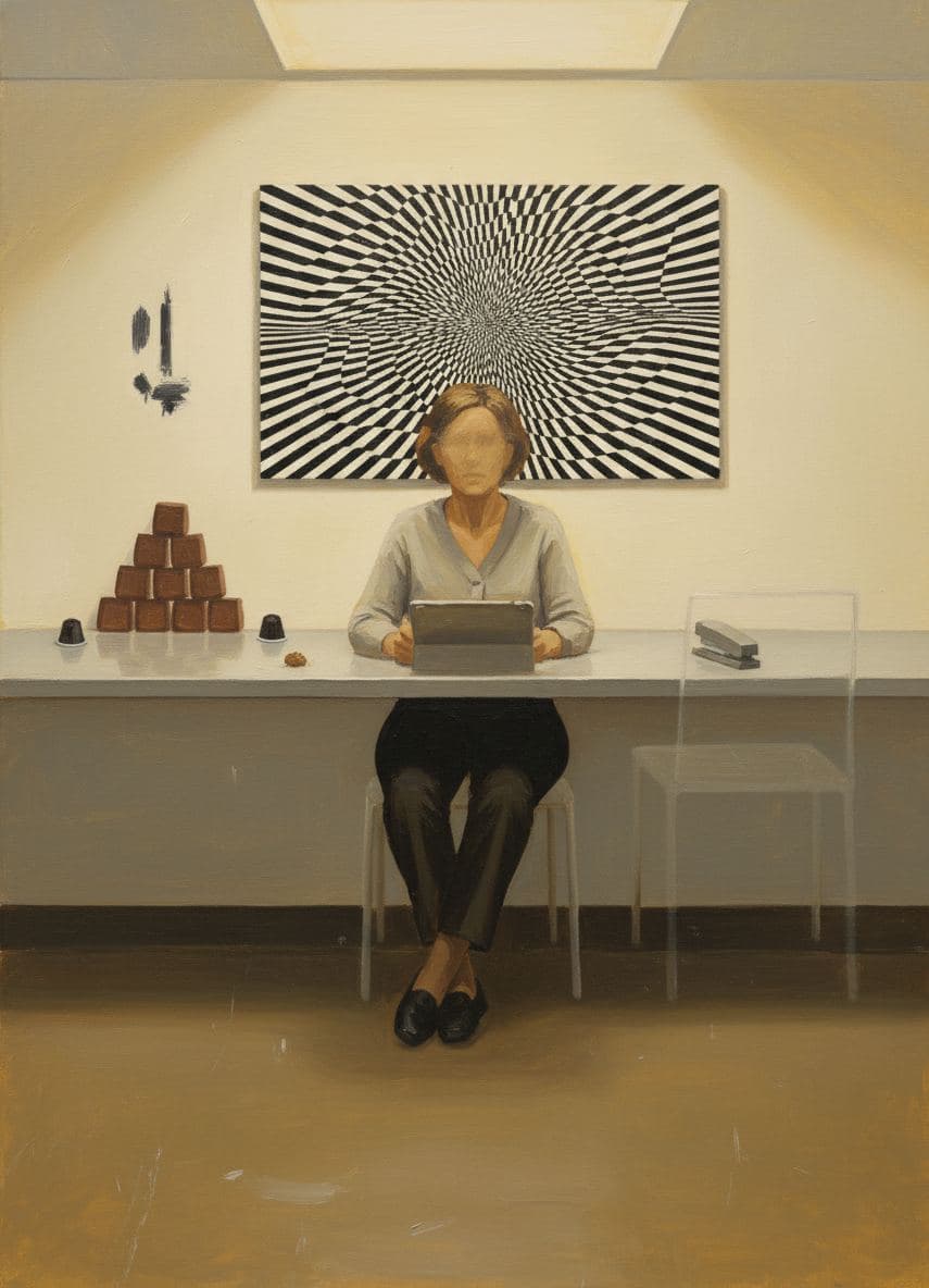 First Day of the New Book — abstract work by Saskia Vandenberg — MODULAR · a one-of-a-kind original