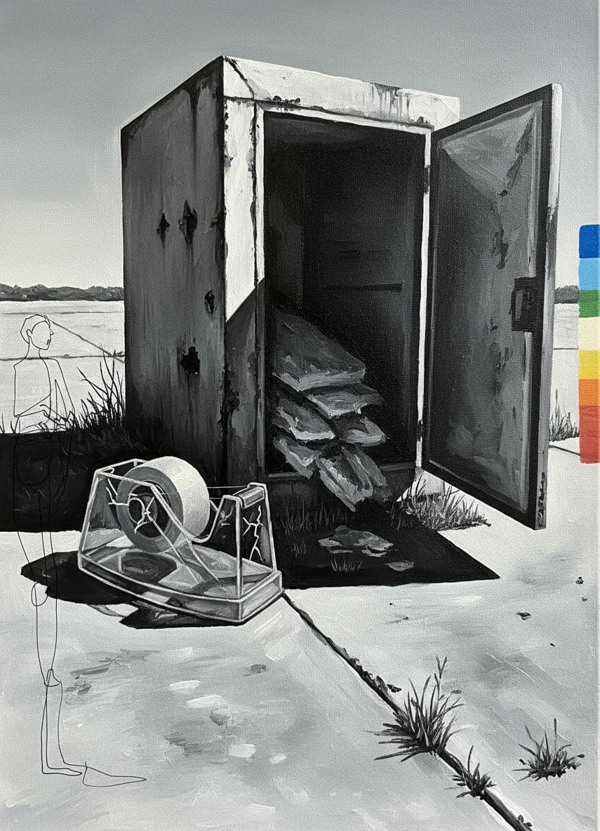forgotten edge of tuesday — abstract work by Viktor Eklund — MODULAR · a one-of-a-kind original