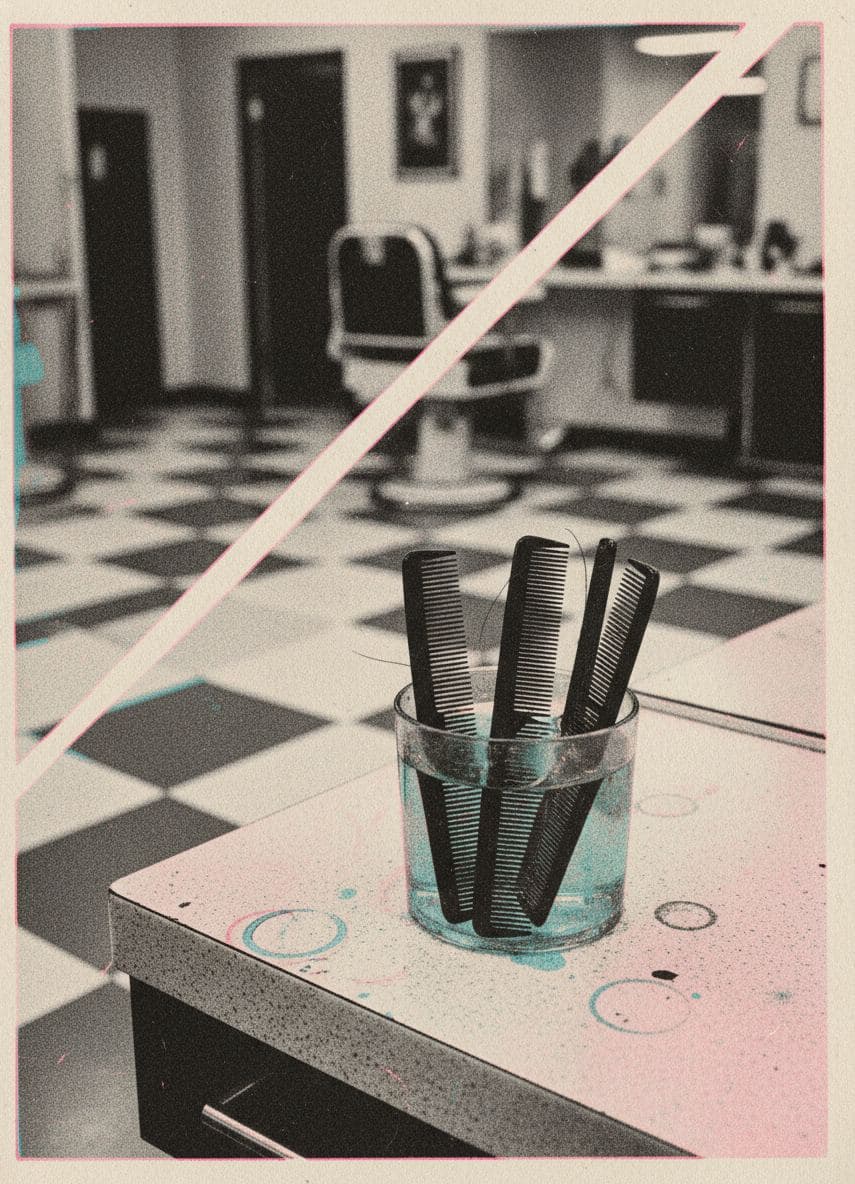 Formica Holding the Combs — print by Irmela Bechmann — MODULAR · a one-of-a-kind original