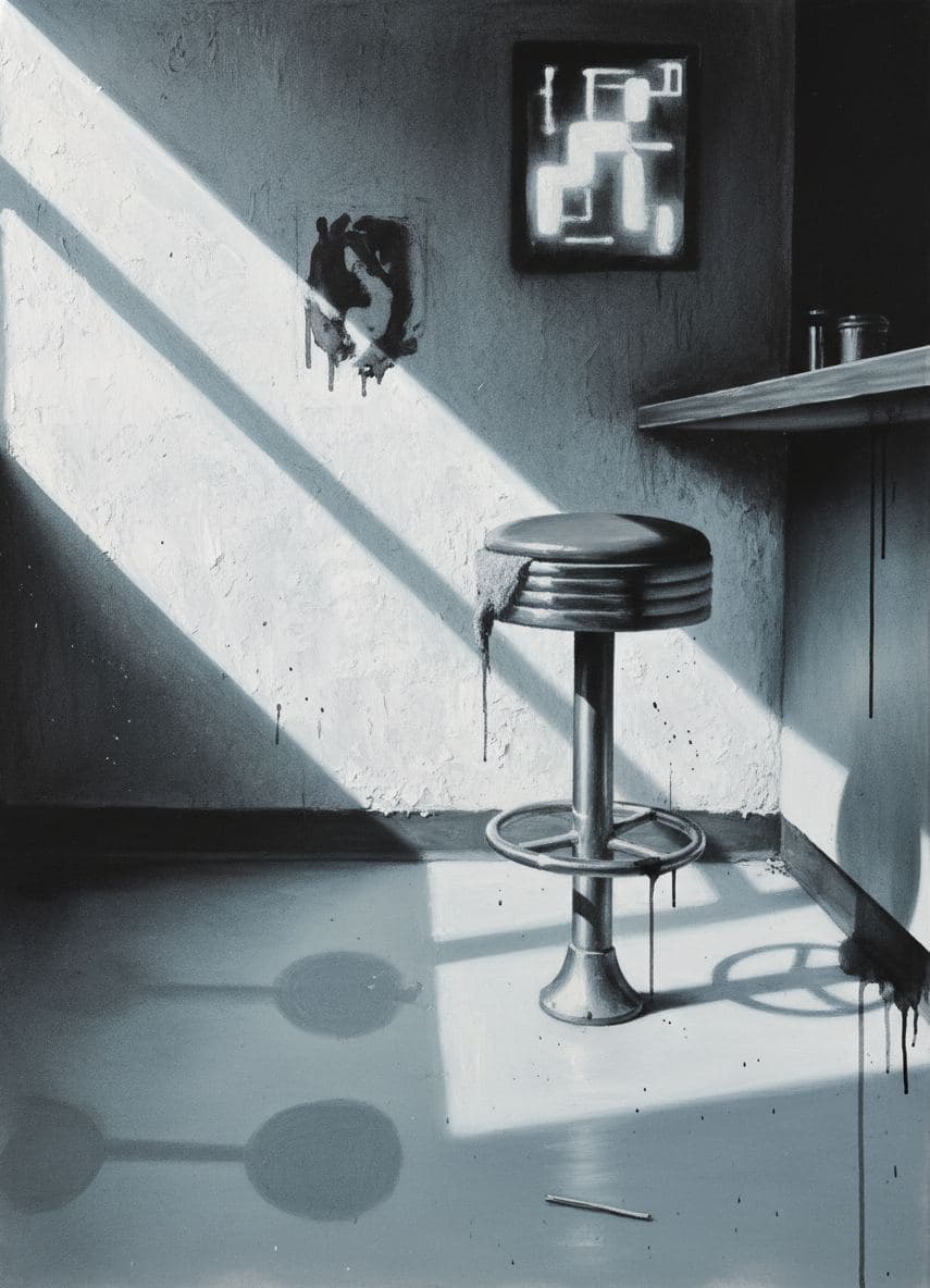 ghost of a chair — abstract work by Stefan Tannhäuser — MODULAR · a one-of-a-kind original