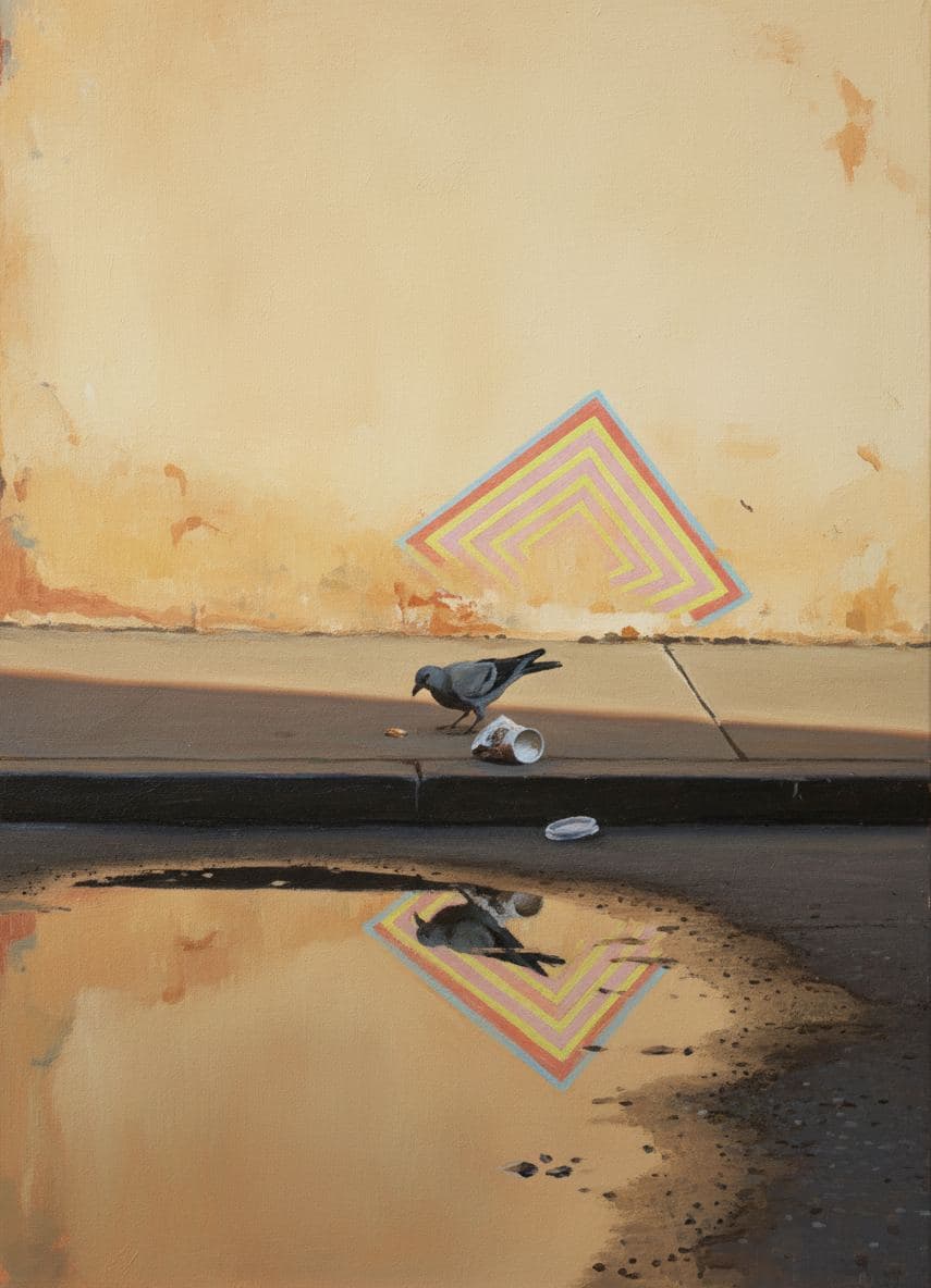 ghosts of days on plaster — abstract work by Saskia Vandenberg — MODULAR · a one-of-a-kind original