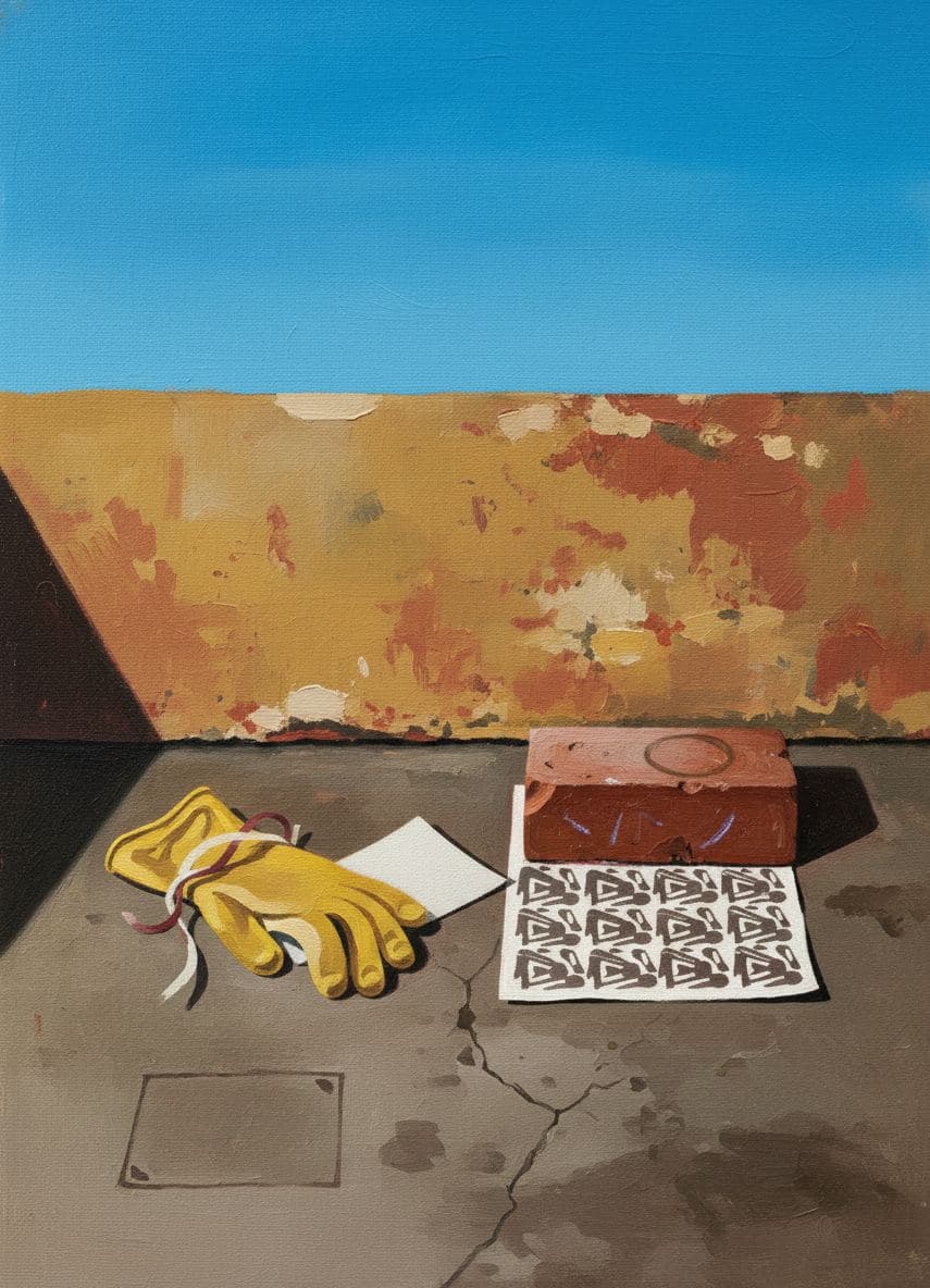 Grocery List Secured — abstract work by Stefan Tannhäuser — MODULAR · a one-of-a-kind original