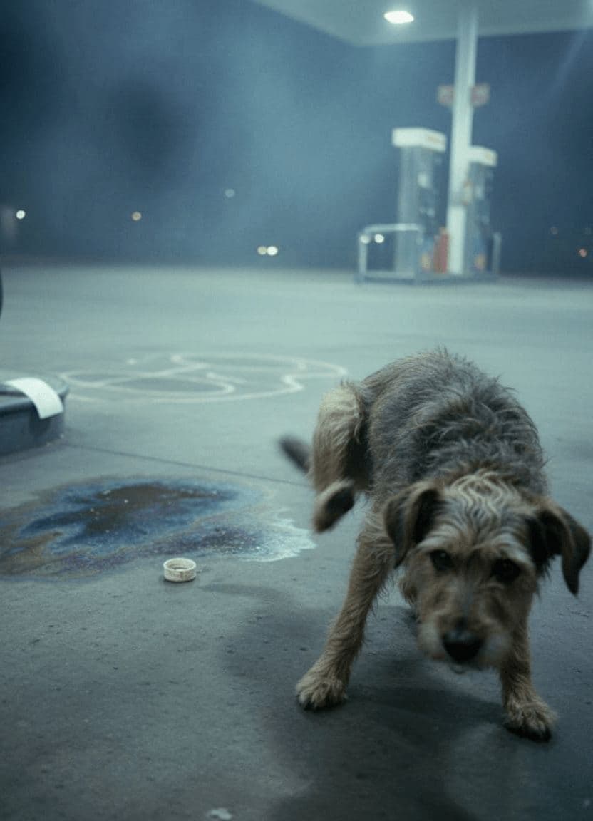 Gulf Station Scratch — photograph by Henri de Bruyn — MODULAR · 13 × 18 cm limited edition of 10