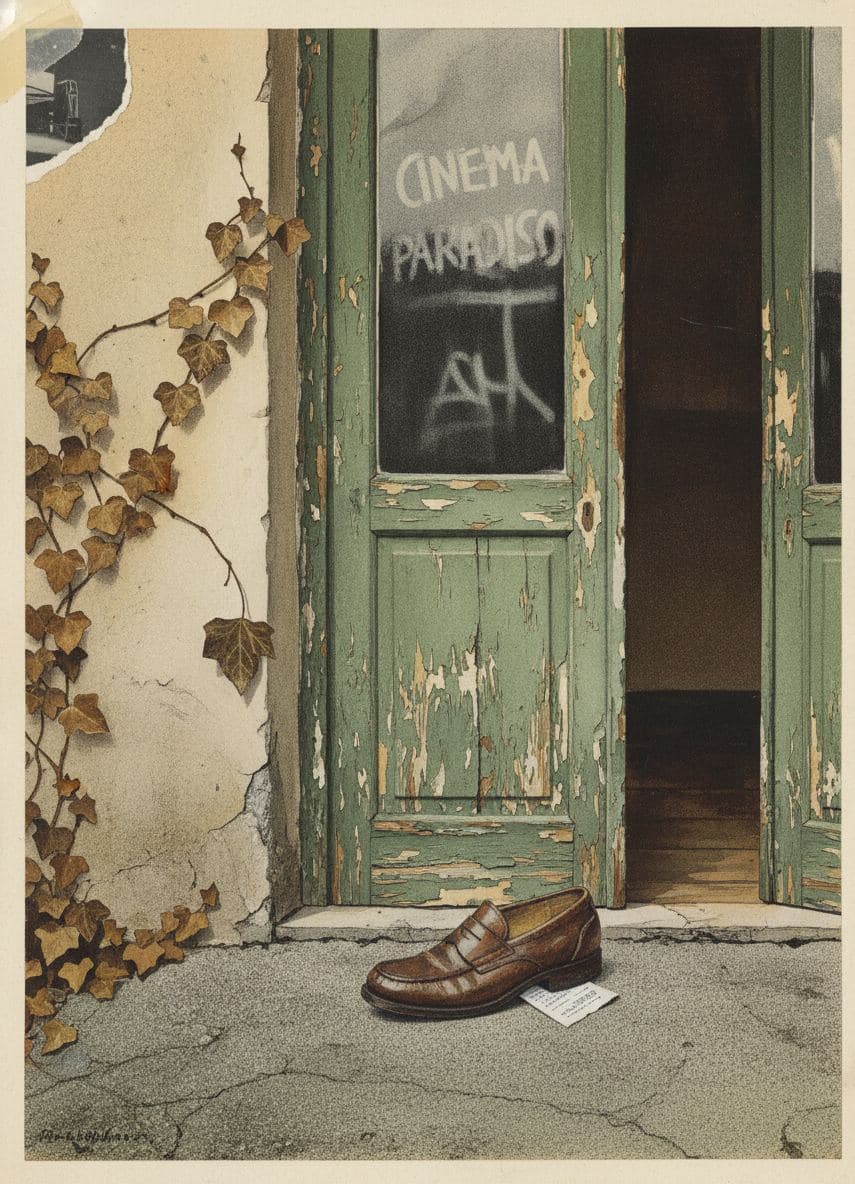 He Said He'd Be Right Back — collage by Irmela Bechmann — MODULAR · a one-of-a-kind original