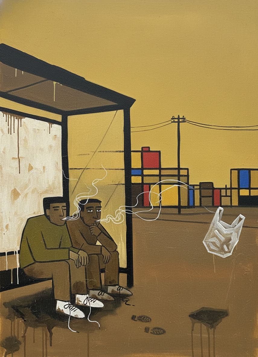 He Said It Was Fine — abstract work by Viktor Eklund — MODULAR · a one-of-a-kind original