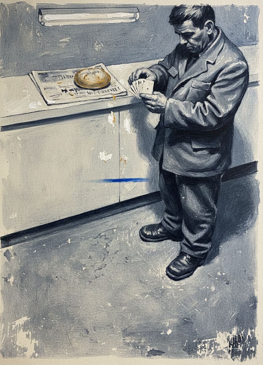 He Said 'It's a Long Day — painting by Matteo Iannelli — MODULAR · a one-of-a-kind original