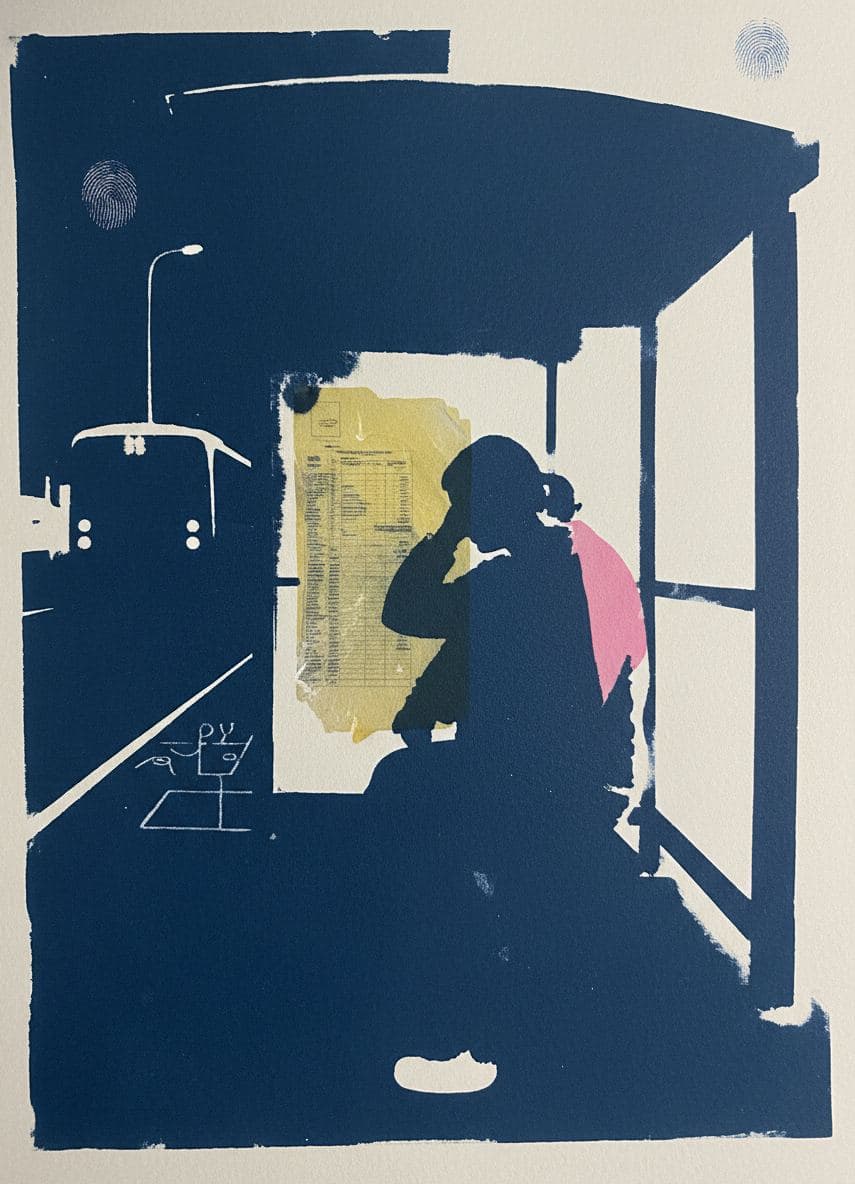 Hotdog Bun on the Concrete — abstract work by Stefan Tannhäuser — MODULAR · a one-of-a-kind original