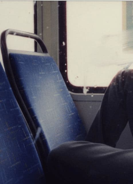 Indigo Bus Seat — photograph by Nadia Vorholt — MODULAR · 13 × 18 cm limited edition of 10
