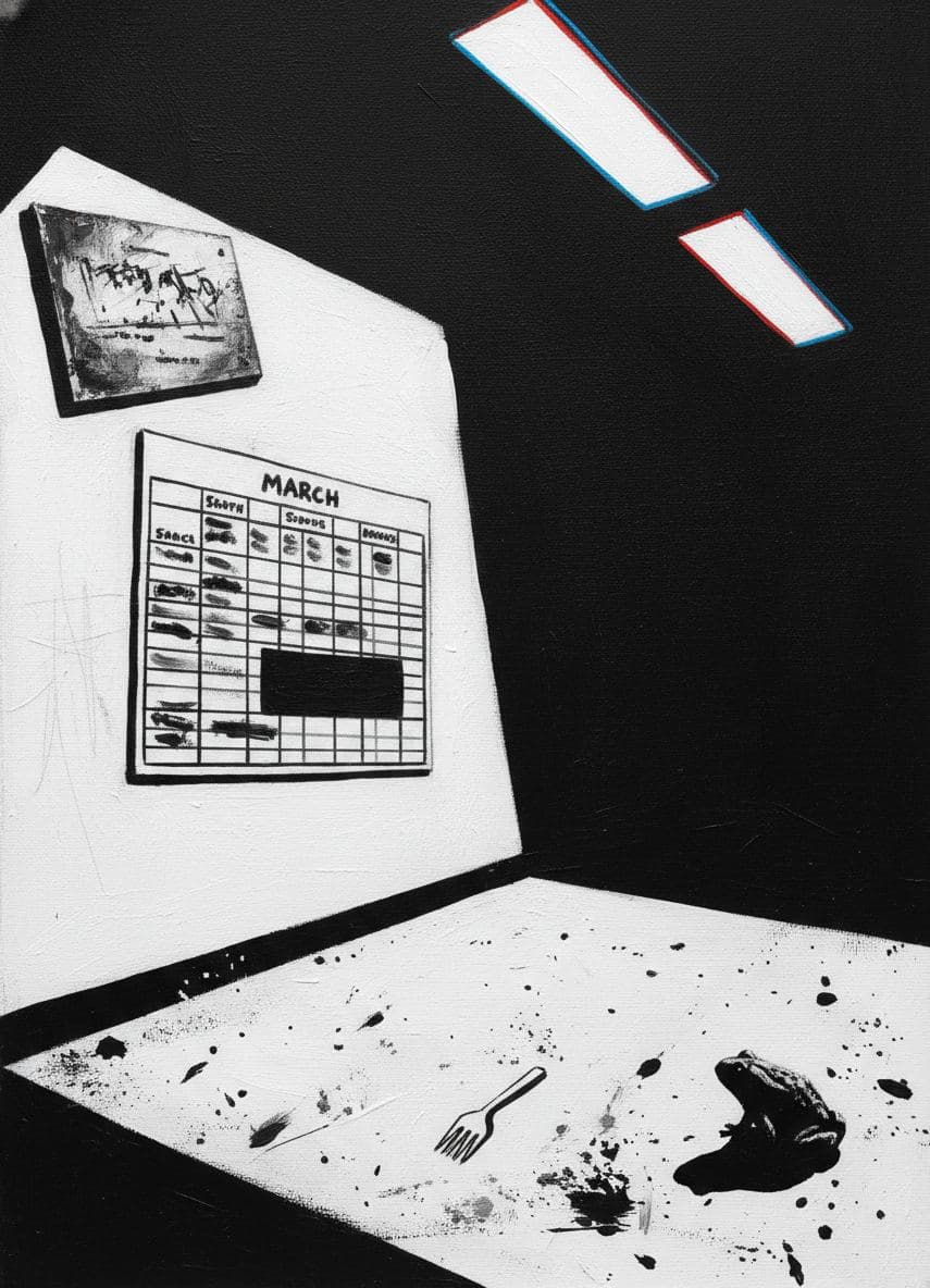 It Still Says March — abstract work by Viktor Eklund — MODULAR · a one-of-a-kind original