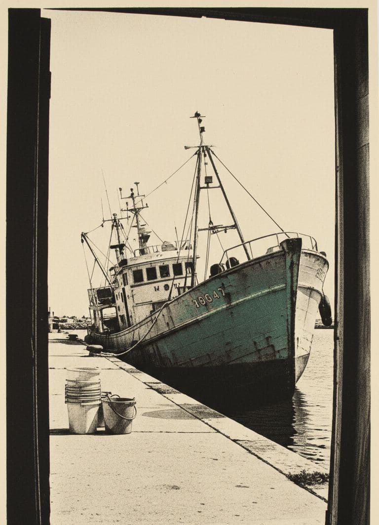 “It Was Just Left” — print by Hilda Prosser — MODULAR · 13 × 18 cm limited edition of 10
