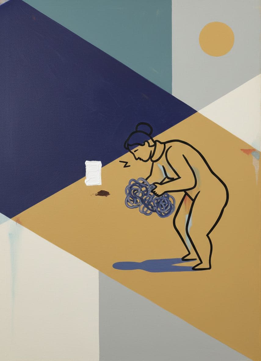 It Was Supposed To Be Clean — abstract work by Viktor Eklund — MODULAR · a one-of-a-kind original